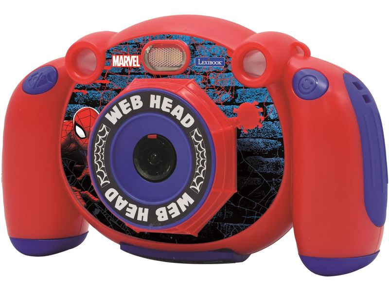 Lexibook Kinderkamera Spider-Man Blau/Rot Funktionsreiche Kamera für junge Abenteurer und angehende Fotografen