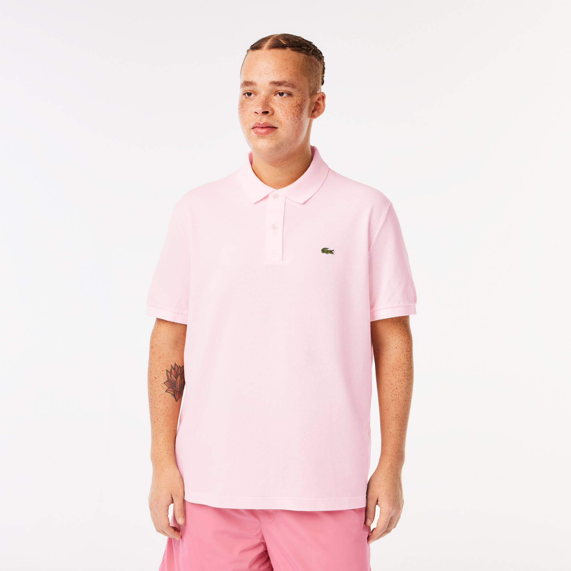 Original L.12.12 Poloshirt aus Petit Piqué Kurze Ärmel - Rosa - Lacoste - Herren