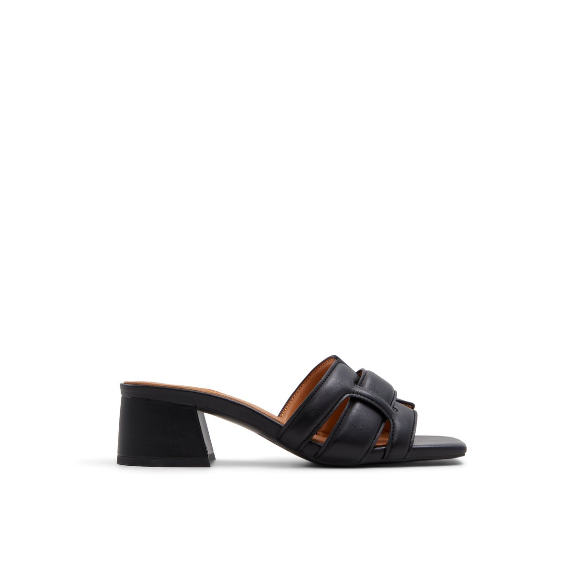 LUCA FERRI-Umiratlan-Mules Sandales - Talon bloc - Noir