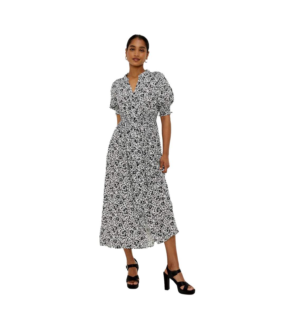 Dorothy Perkins - Robe chemisier - Femme (Noir / Blanc) - UTDP3582