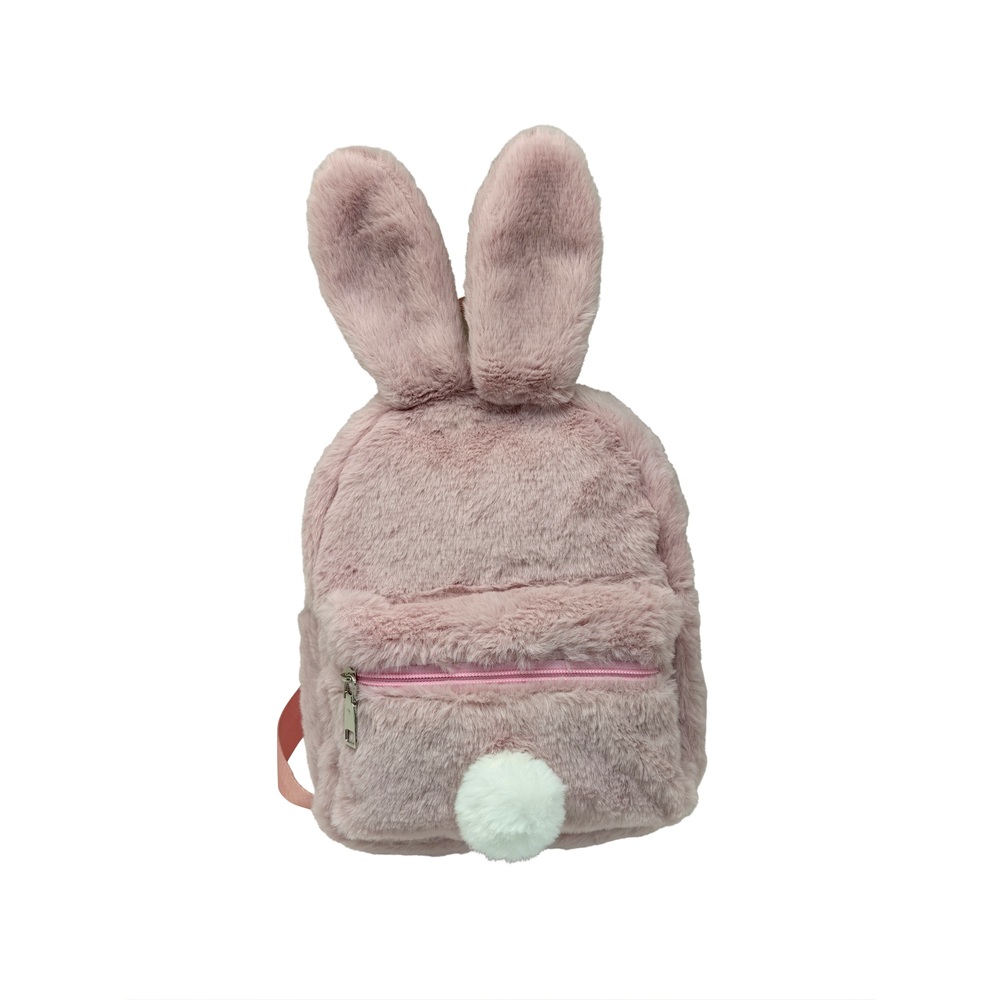 Ich liebe den Look Plüschhasen-Rucksack
