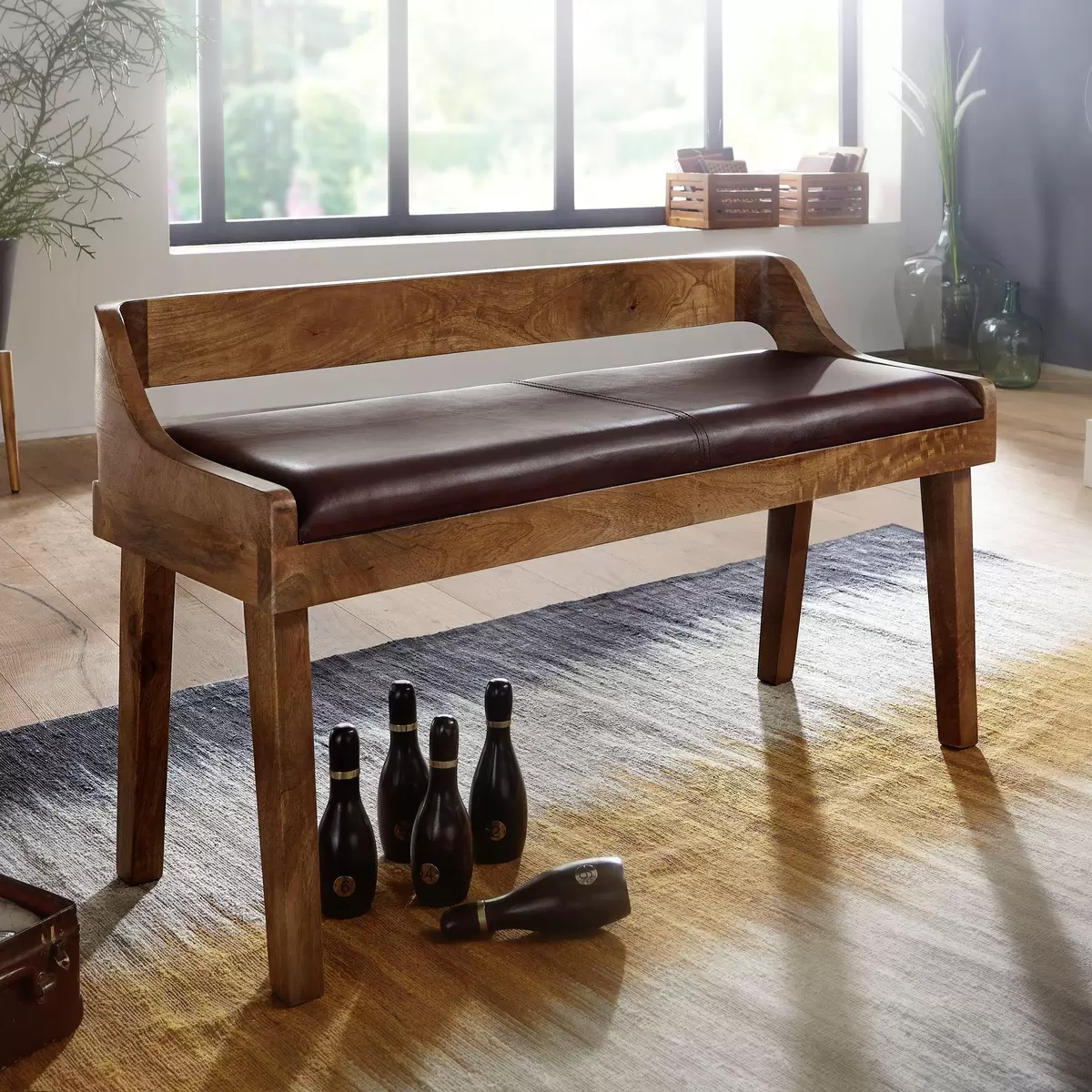 Sitzbank Ray Dunkelbraun
