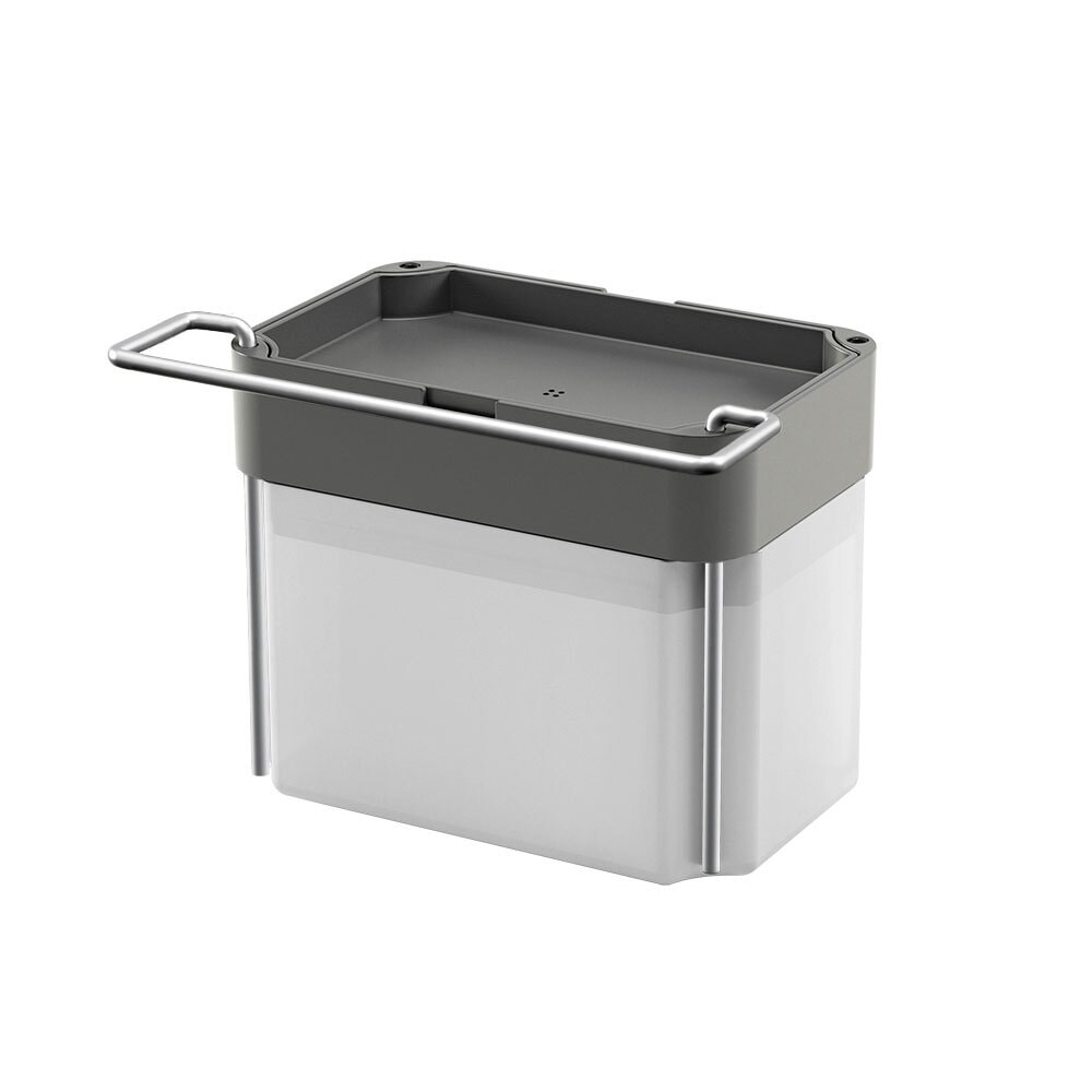 metaltex Seifenspender Spongetex 17x22x12 cm Kunststoff grau