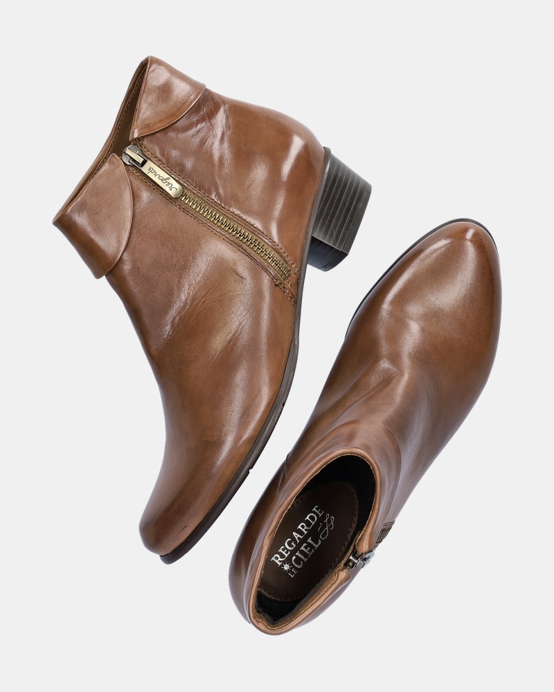 Regarde le Ciel Stefany 03 Enkellaarsjes  - cognac