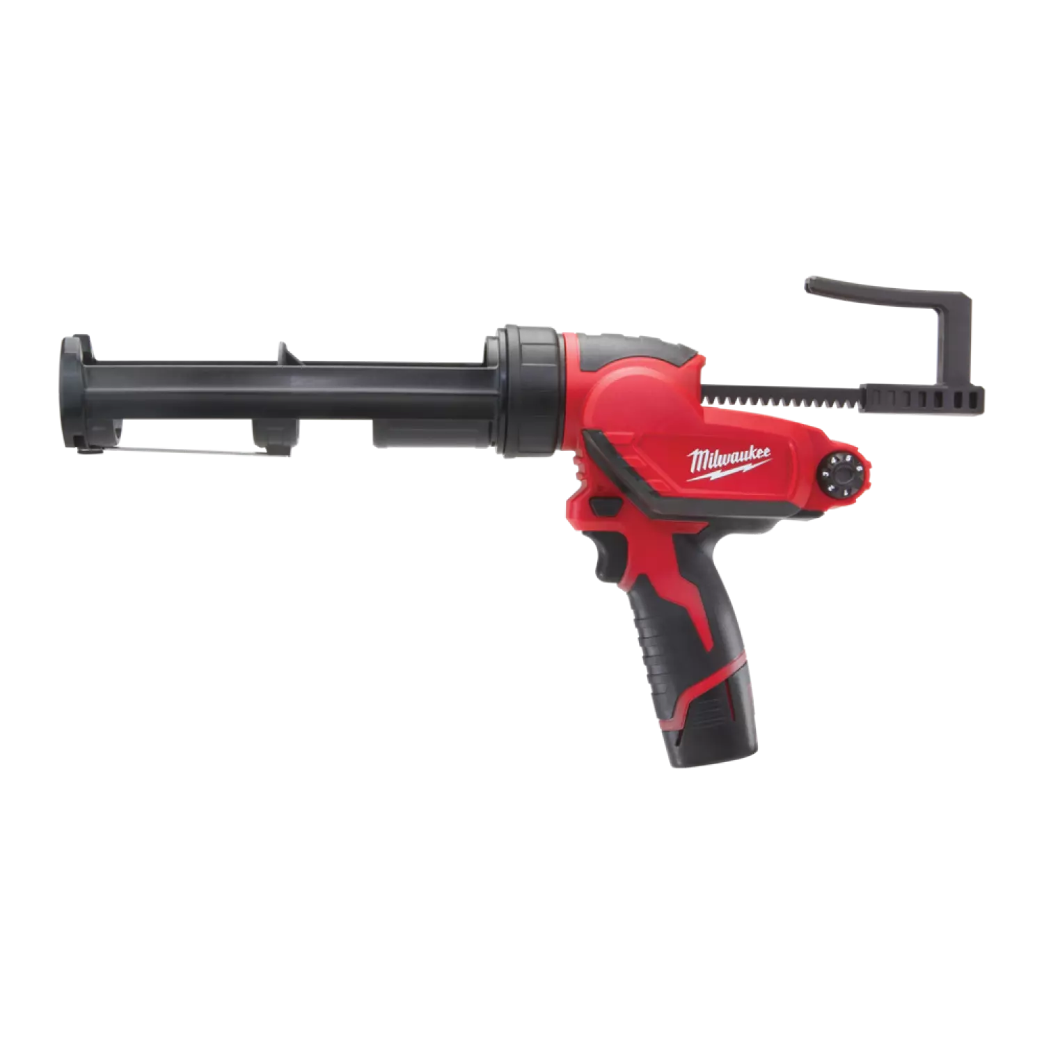 Milwaukee M12 PCG/310C-201B 12V Li-Ion Accu lijm- en kitspuit set (1x 2.0Ah accu) incl. kokerhouder in tas