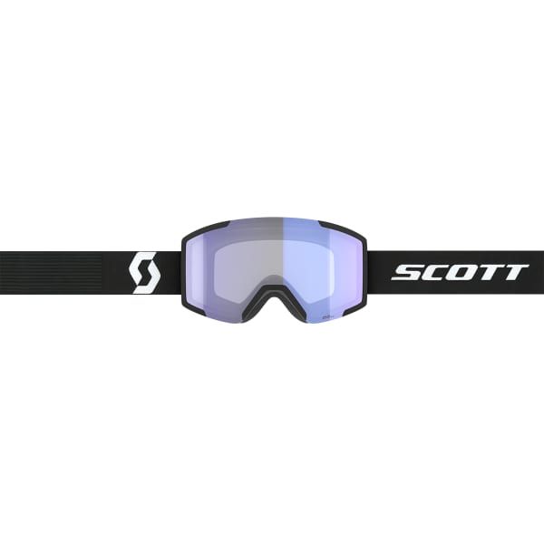 Masque de ski SCOTT SHIELD MINERAL BLACK/WHITE ILLUMINATOR BLUE CHROME