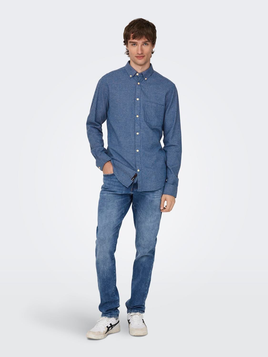 ONSNIKO Hemd Dress Blues