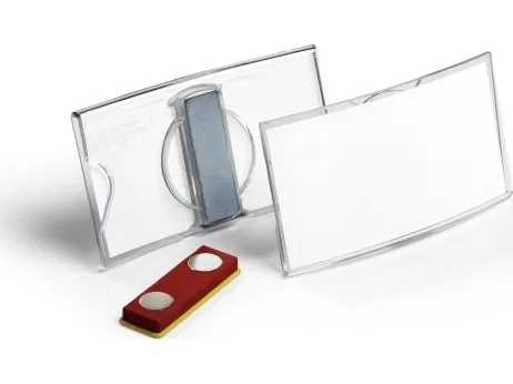 Durable 812319, Badge, Landskab, Akryl, Transparent, Side, 75 mm