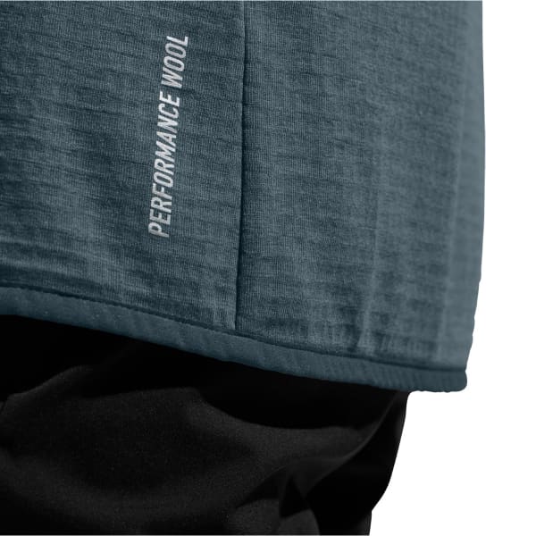 Veste polaire randonnée ODLO ASCENT MID LAYER HOODY FULL ZIP SILVER CLOUD/DARK SLATE