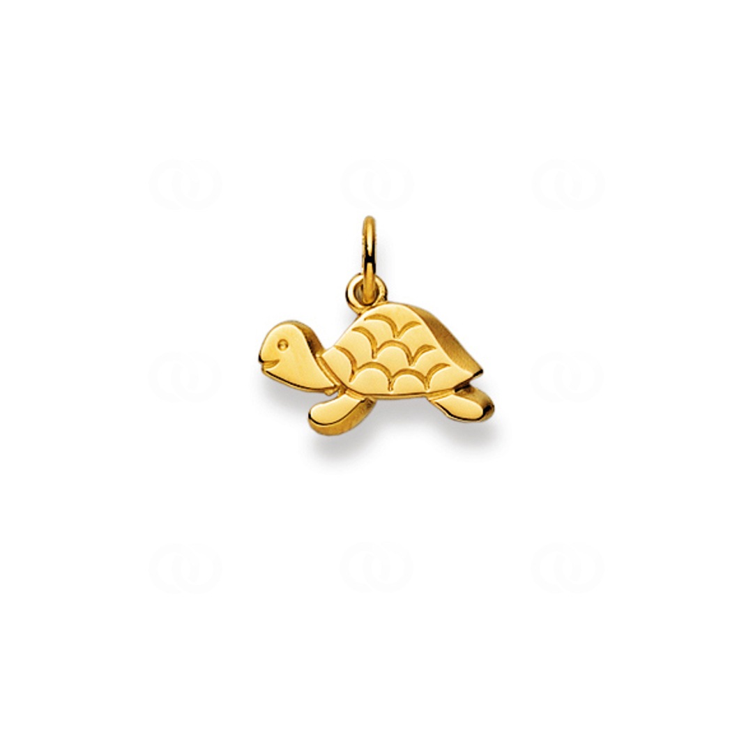 Anhänger 750/18 K Gelbgold Schildkröte