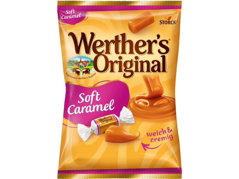 Storck Werthers Original Soft Caramel 180 g Zartschmelzende Karamell-Toffees