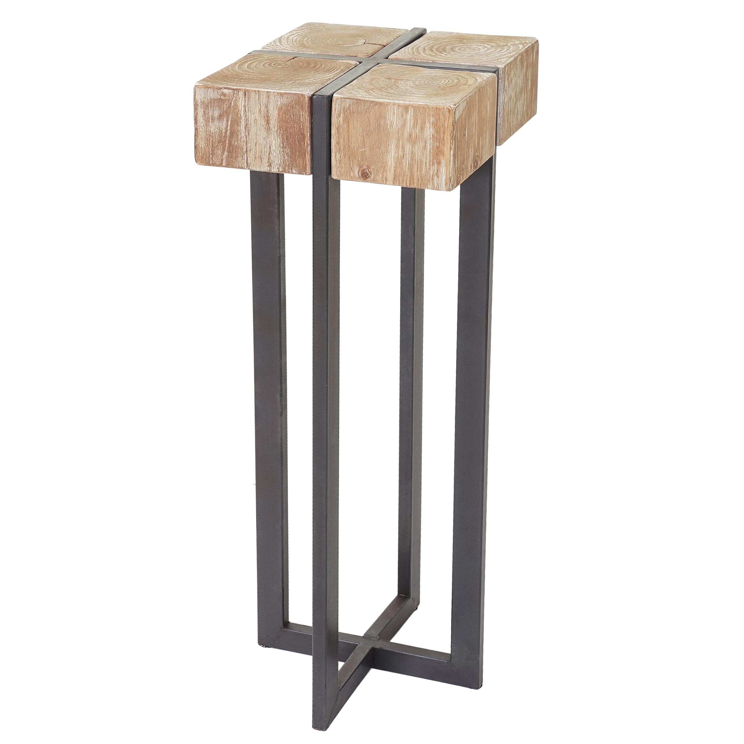 Blumentisch MCW-A15, Beistelltisch Tisch Blumensäule, Tanne Holz rustikal massiv MVG-zertifiziert 100x32x32cm