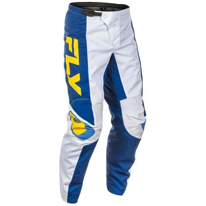 Pantalon cross Fly F-16 2025 - Blanc / Bleu