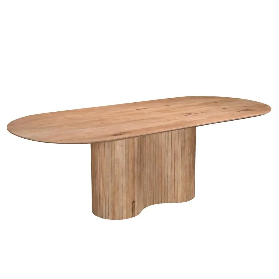 Eettafel Naturel Mangohout - 240x100x77cm - Ava