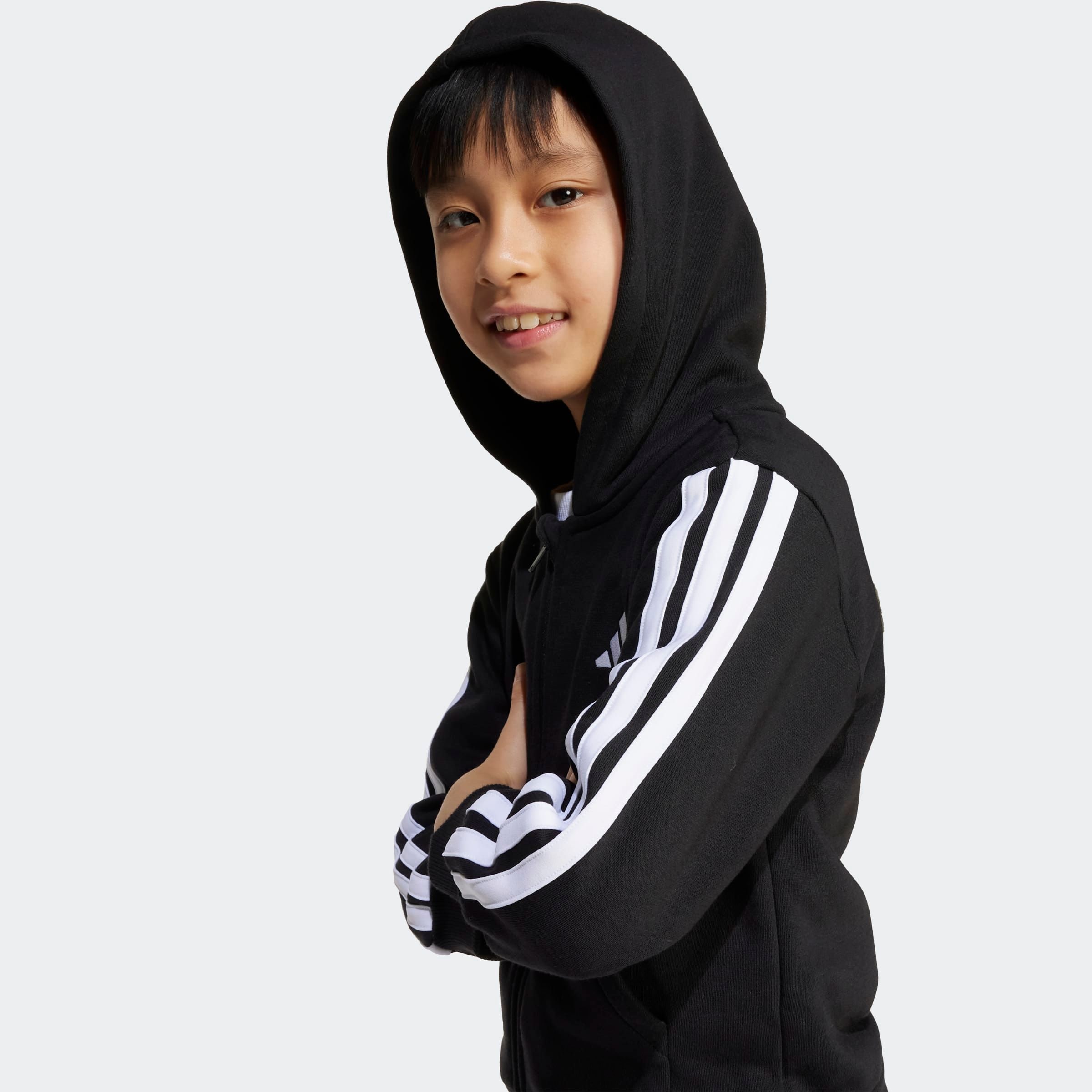 adidas Sportswear Sweatjacke »LK 3S FL FZ HD« 1 Stk. tlg.