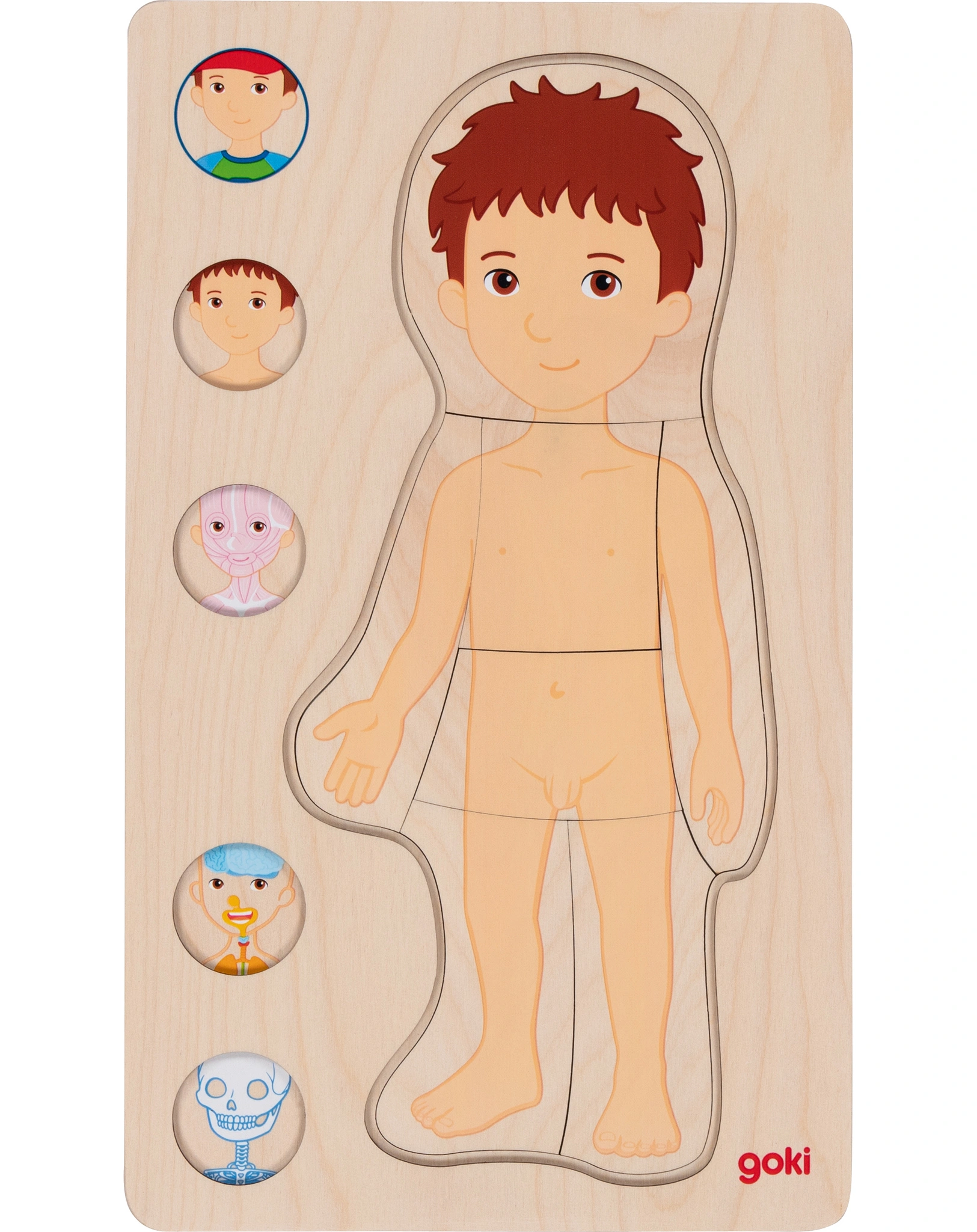 Schichtenpuzzle JUNGE aus Holz