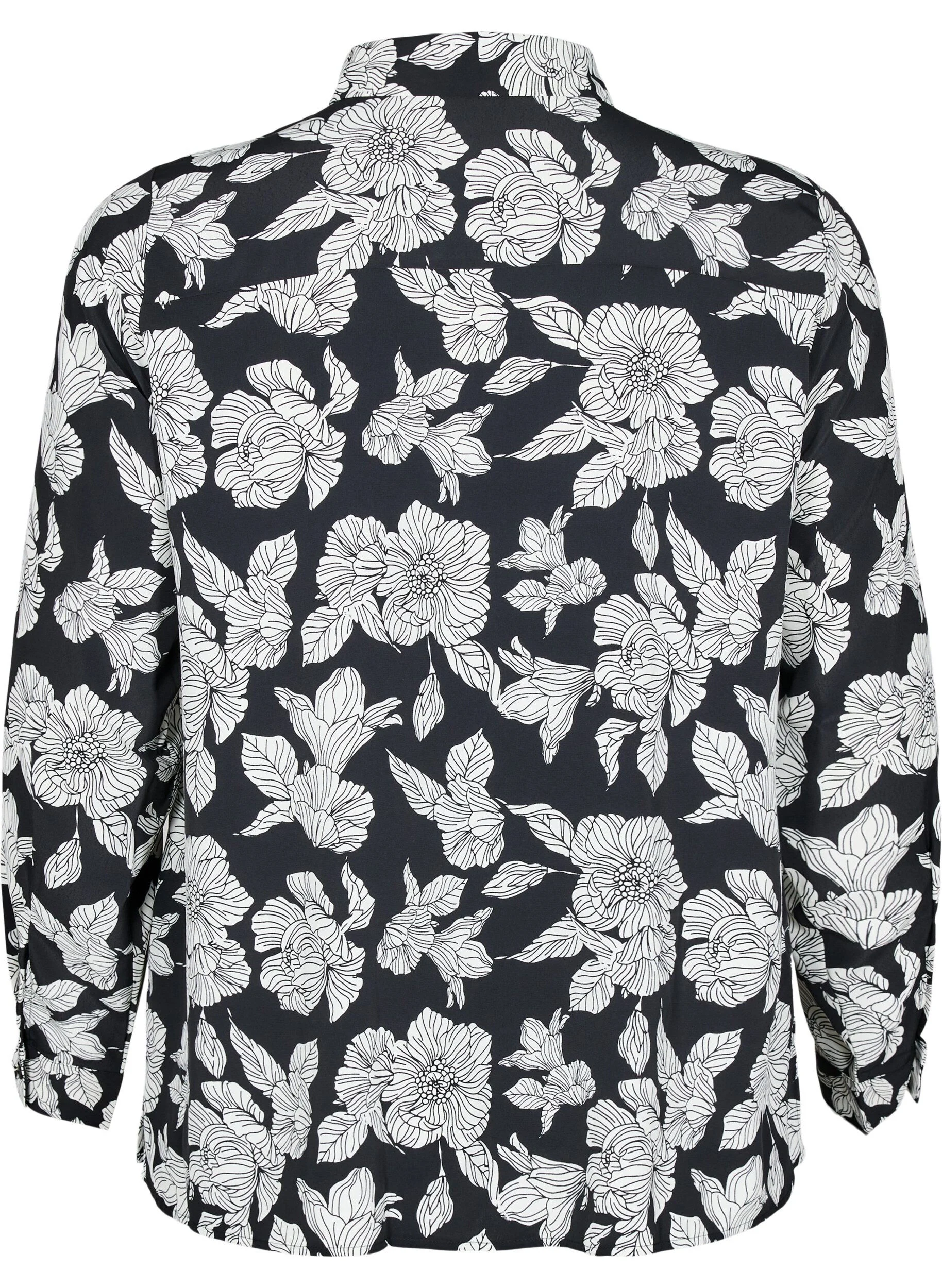 Skjorte med blomsterprint