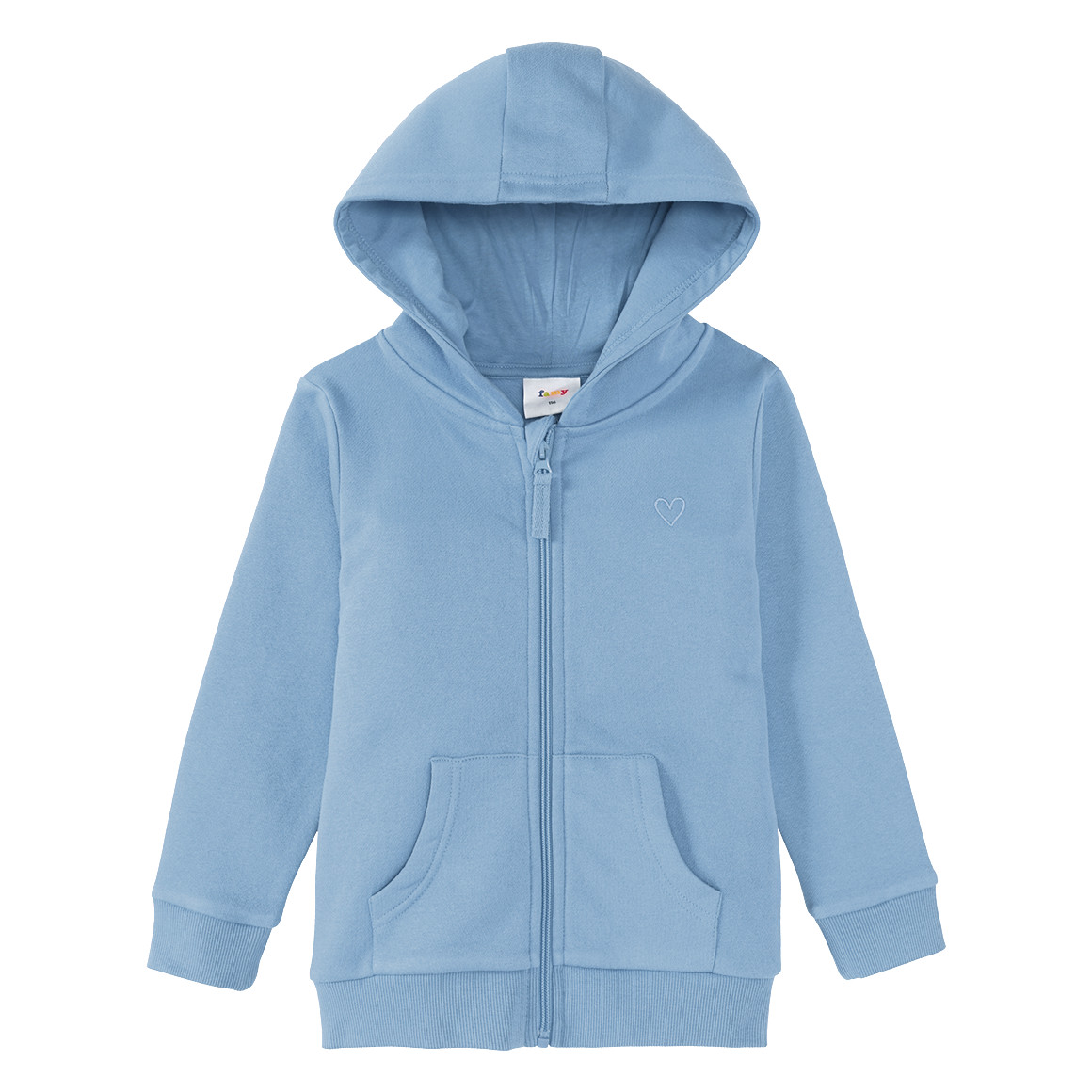 Famy Jungen Sweatjacke mit Bio-Baumwolle hellblau