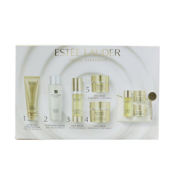Estee Lauder The Secret Of Infinite Beauty Ultimate Lift Travel Collection: Creme 50ml Serum 30ml Eye Creme 15ml Softening Lotion 250ml...  8pcs 1bag