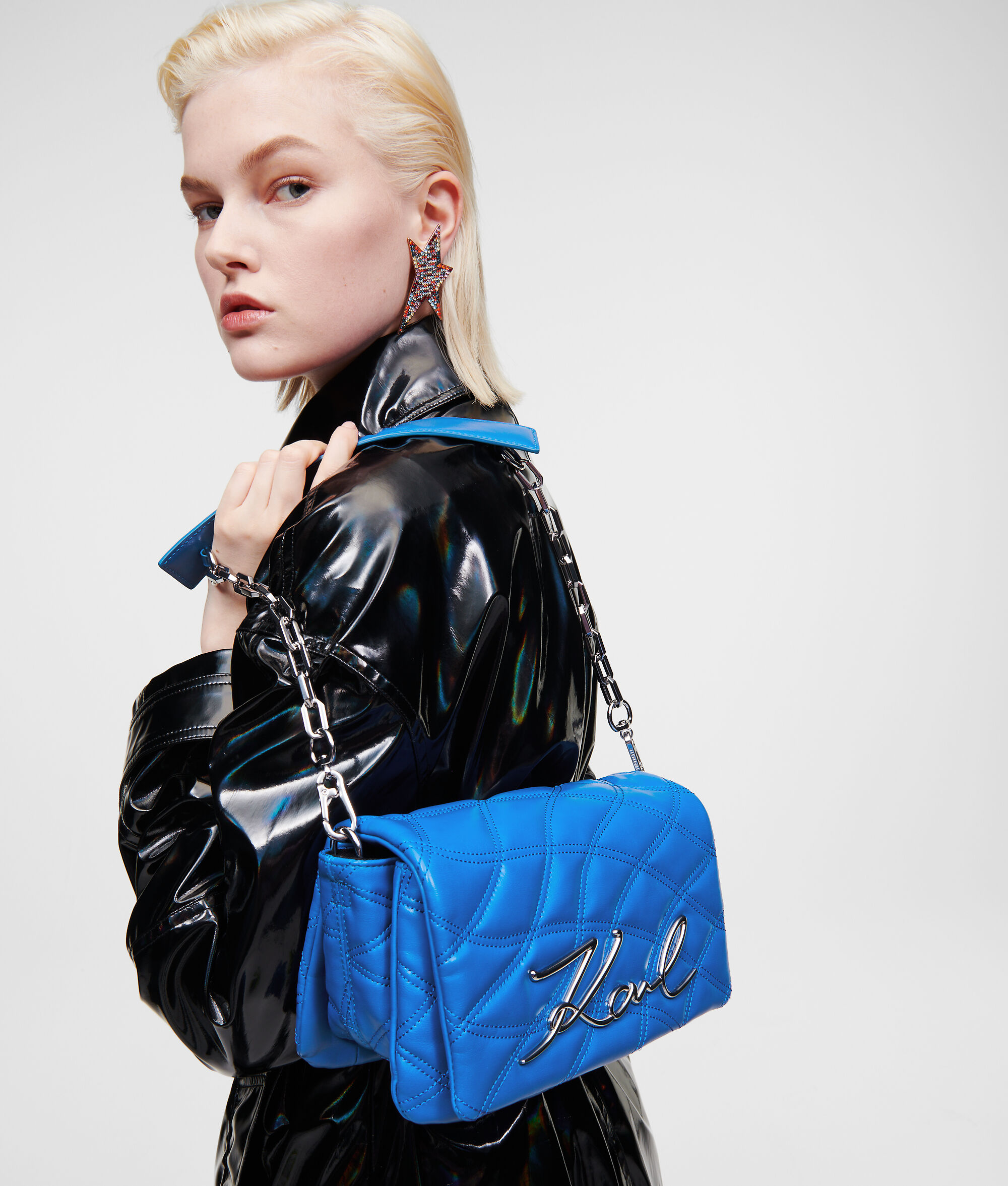 SAC BAGUETTE MATELASSÉ K/SIGNATURE SOFT