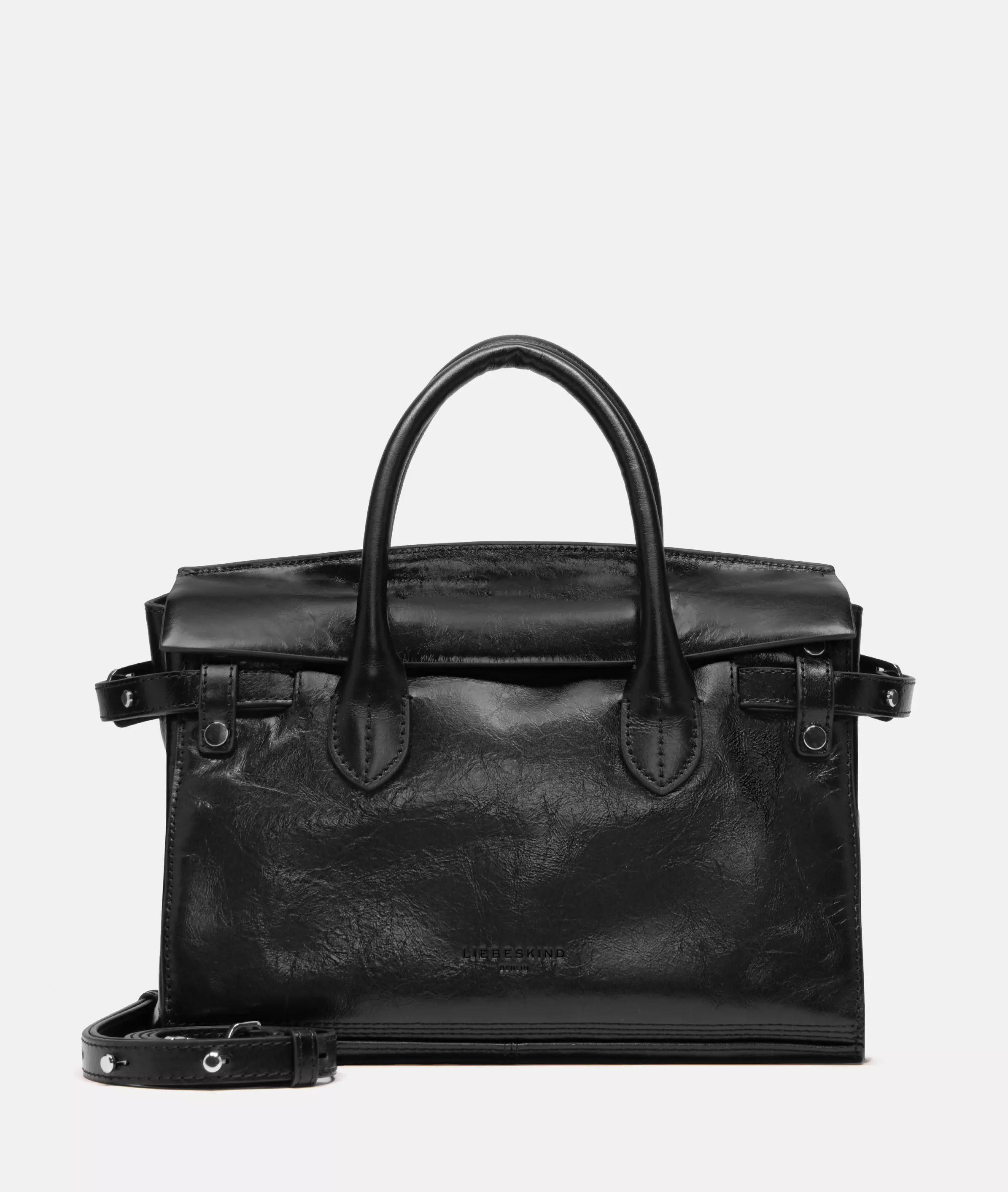 Archive Gloria Satchel M Spacious handbag made of shiny leather