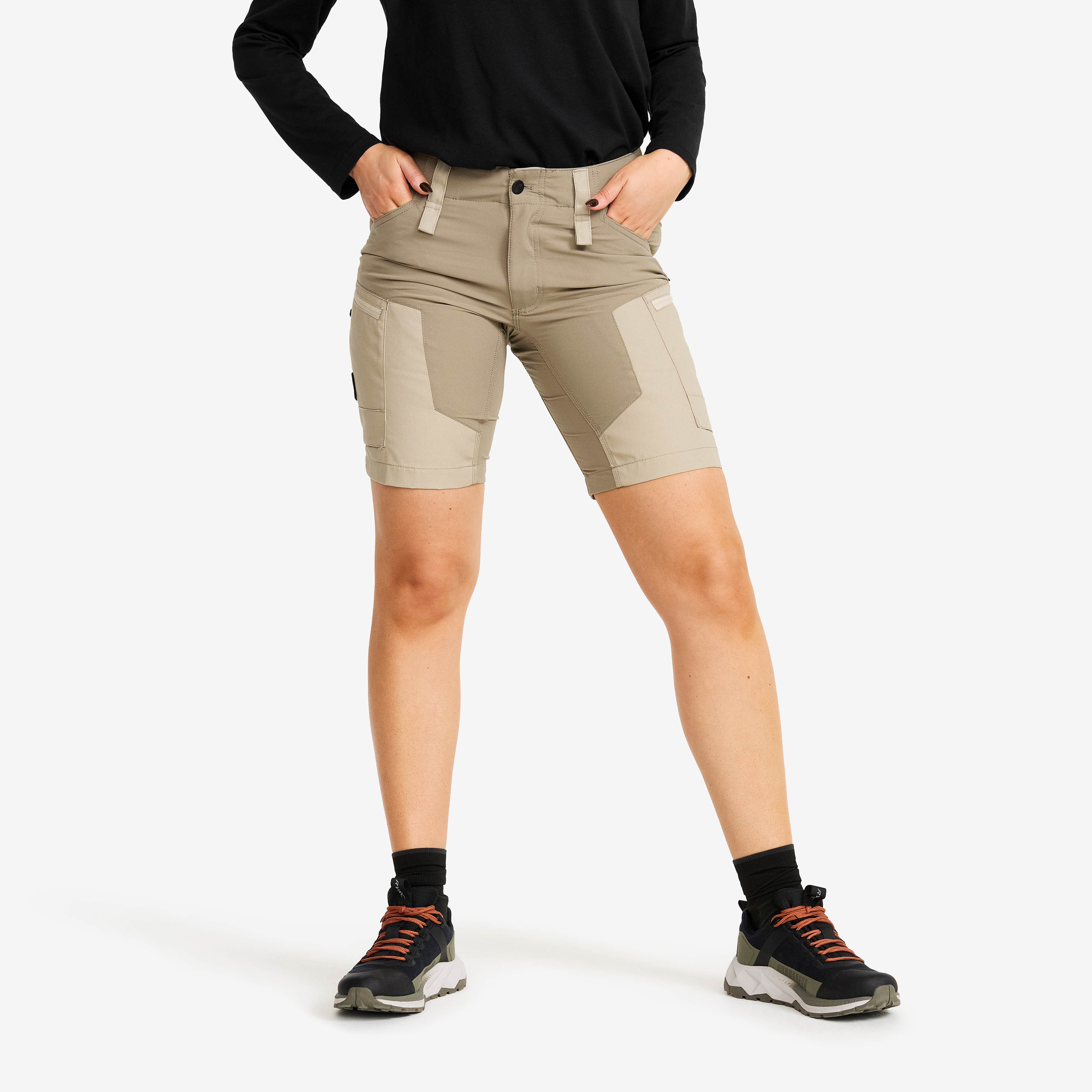 RVRC GP Shorts Dame Aluminium/Brindle