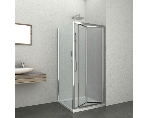 Badstuber Elite douche zijwand 80x195cm chroom