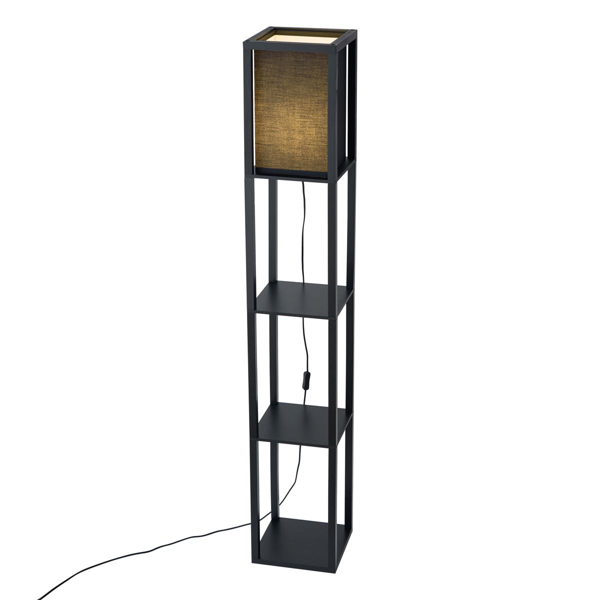 Smart vloerlamp zwart incl. Wifi A60 - Stojan
