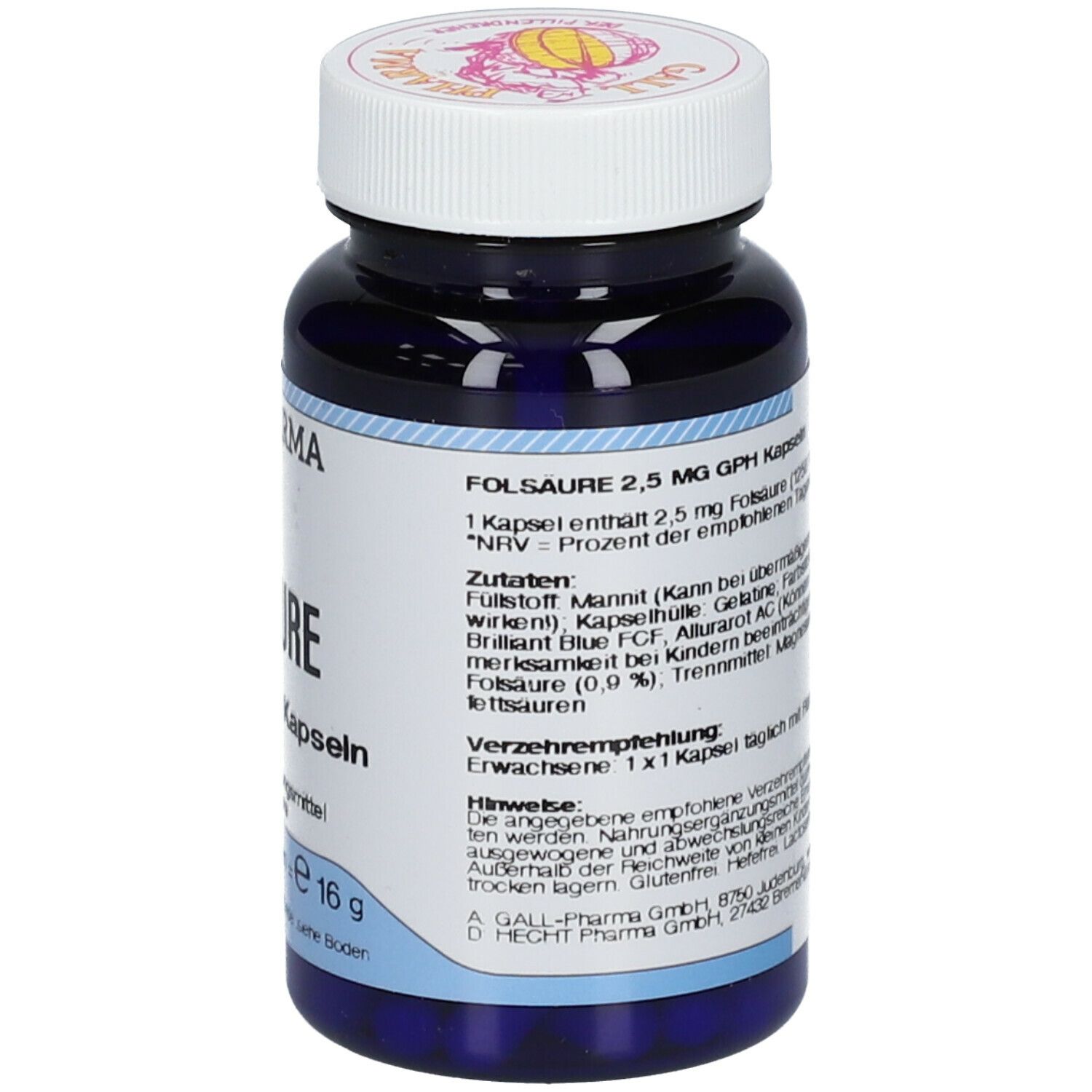 Folsäure 2,5 mg GPH Kapseln