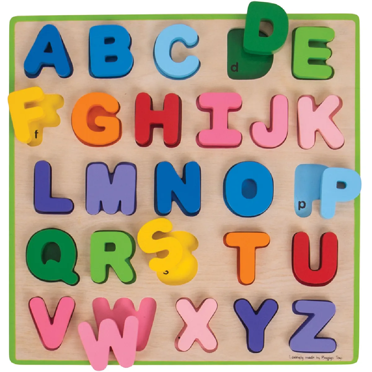 Puzzle ABC Majuscules Bigjigs Toys Bois