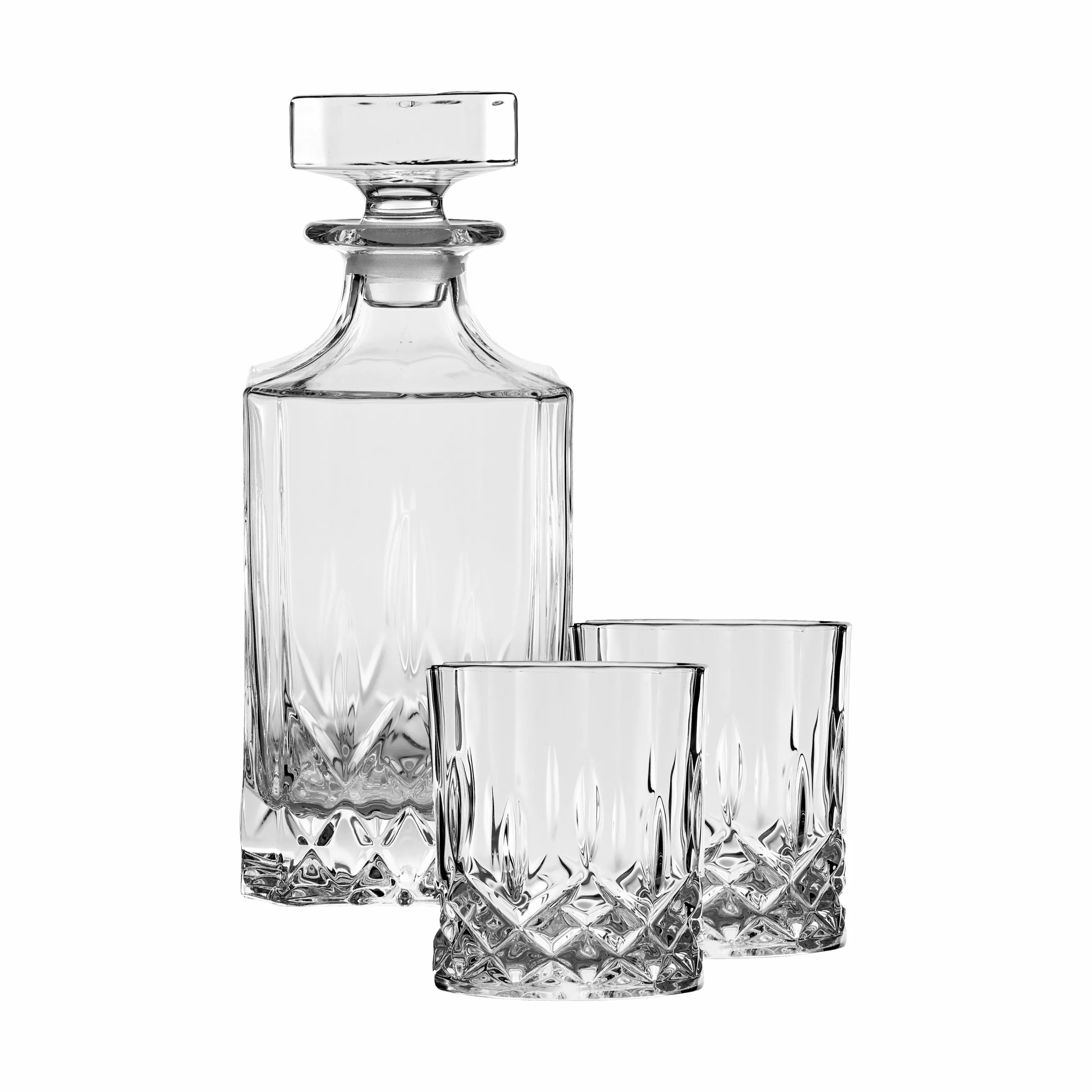 Lyngby Glas Lounge Whiskysæt - 3 dele
