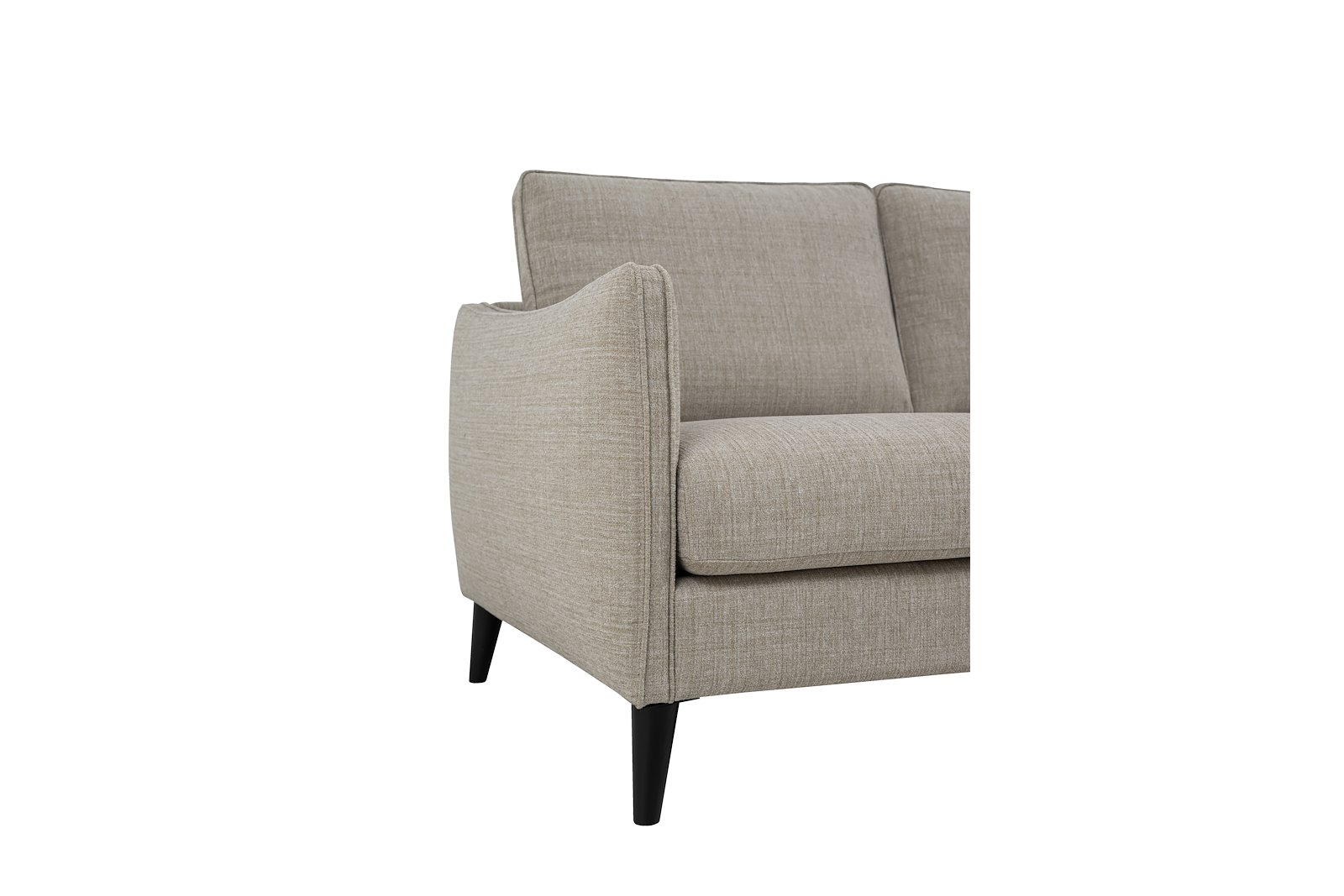 Joy 2-seter Tekstil Oslo 8 Beige med sorte ben 15138