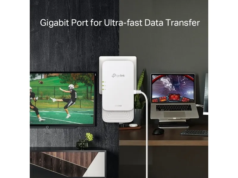 TP-Link PGW2440 KIT, 1428 Mbit/s, IEEE 802.11a, IEEE 802.11ac, IEEE 802.11ax, IEEE 802.11b, IEEE 802.11g, IEEE 802.11n, Type E / F, Gigabit Ethernet, 10,100,1000 Mbit/s, Wi-Fi 6 (802.11ax)