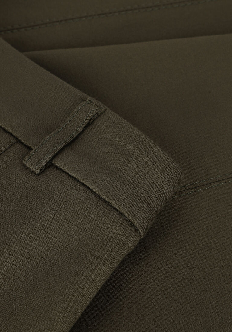 SUMMUM groene summum flared broek trousers punto milano