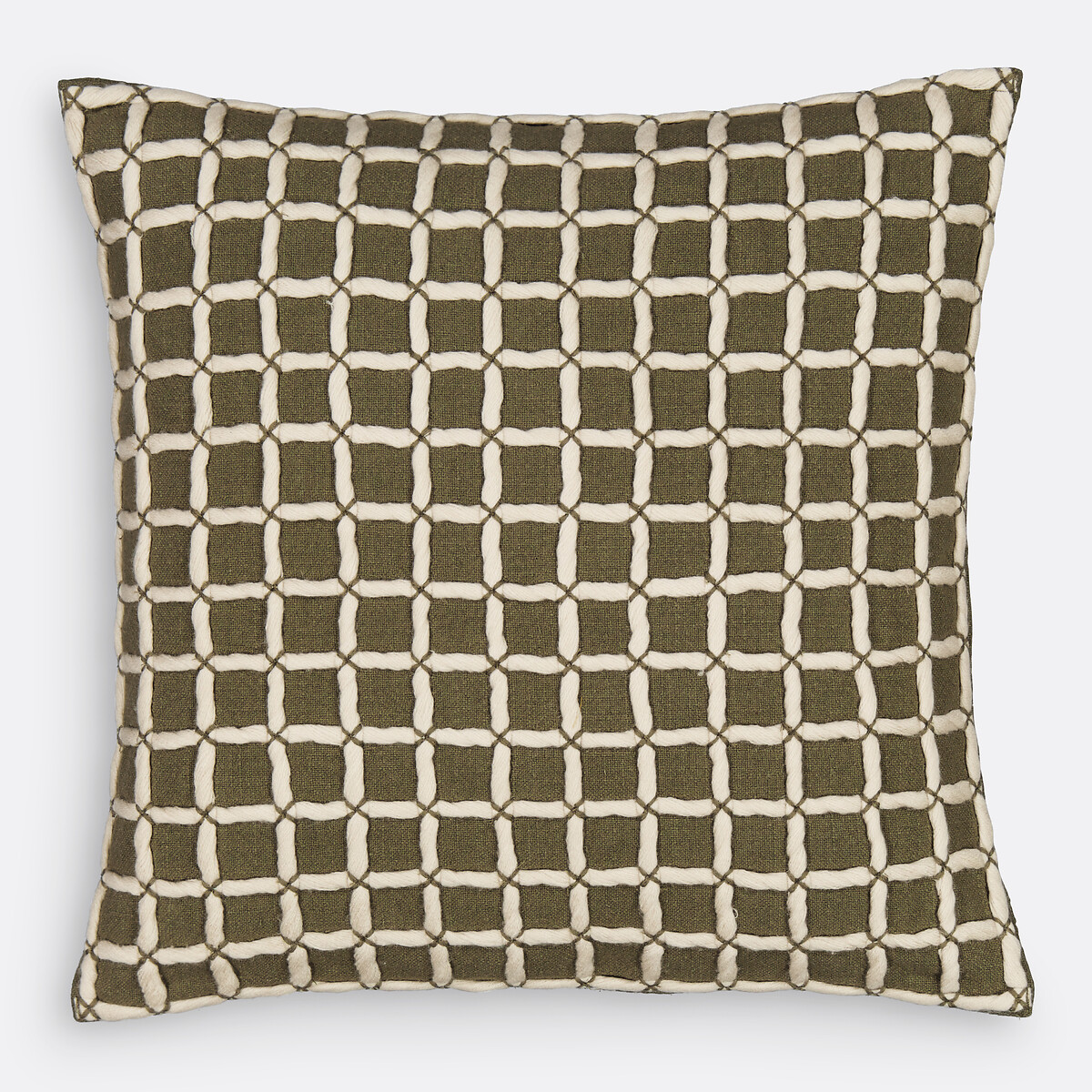 LA REDOUTE INTERIEURS<br>Capa de almofada xadrez 40x40 cm, Grid