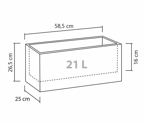 Scheurich Kunststoff-Kasten C-Cube Long,