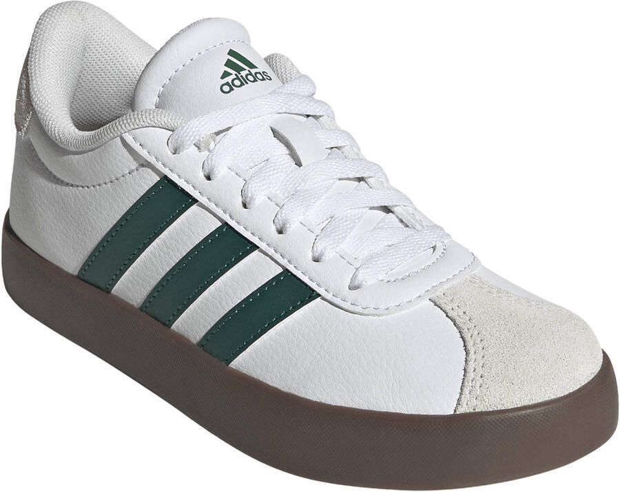 Adidas Sportswear VL Court 3.0 suede sneakers wit donkergroen