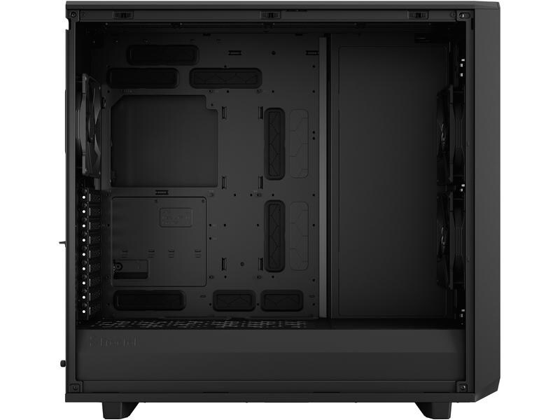 Fractal Design PC-Gehäuse Meshify 2 XL Light TG Schwarz Elegantes, kompaktes Big-Tower mit Sichtfenster
