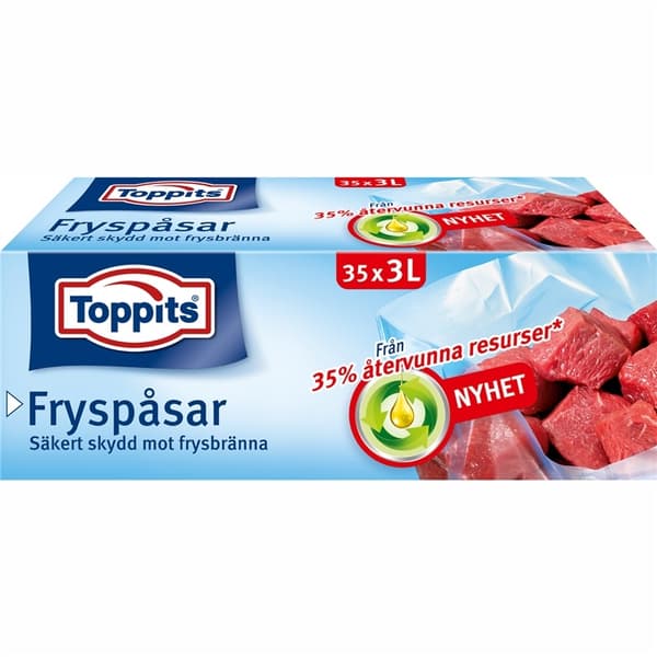 Toppits Fryseposer 3L 35stk (Merk 9stk DFP)