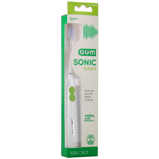 Sonic Daily Gum - Brosse à dents électrique à pile