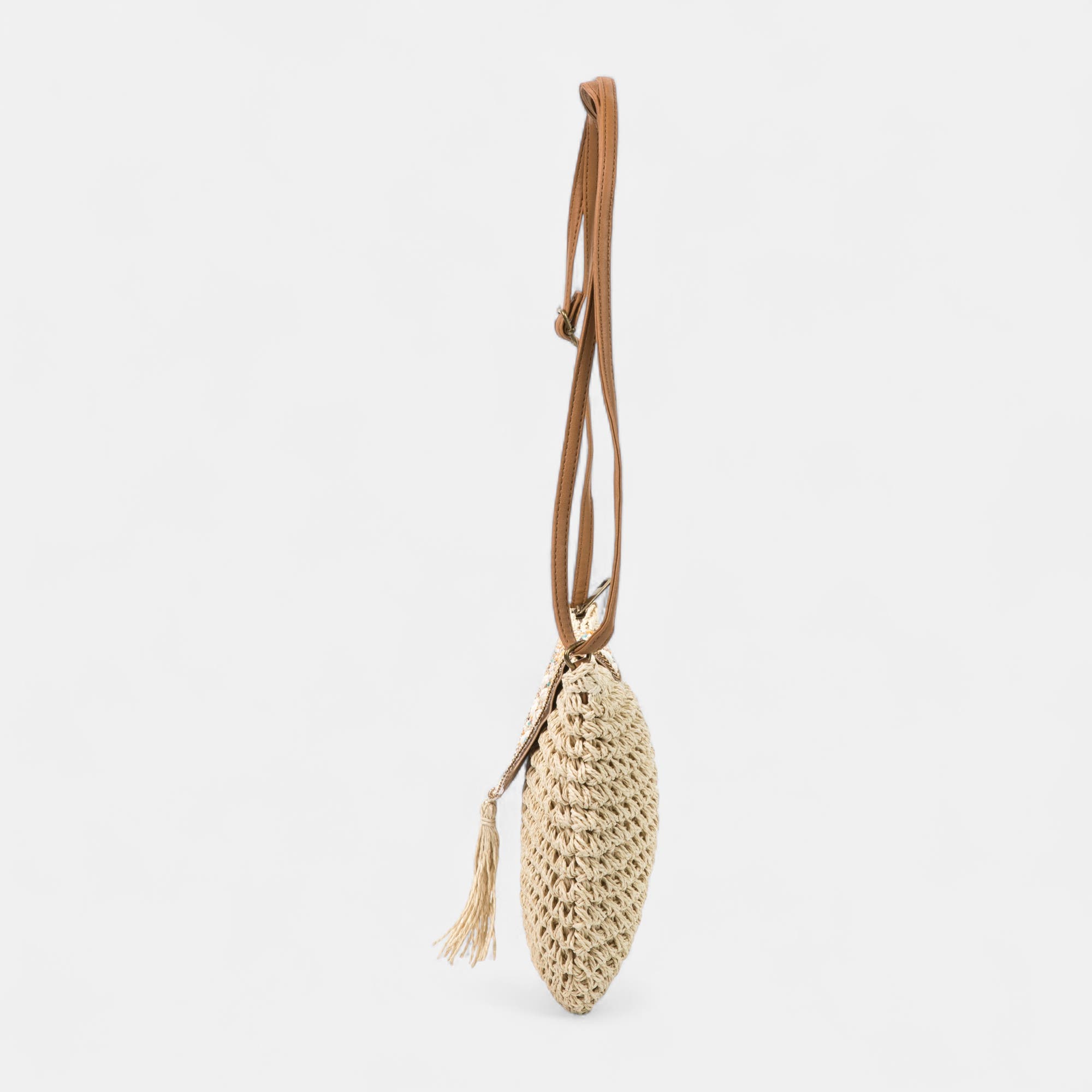 Sac bandoulière beige