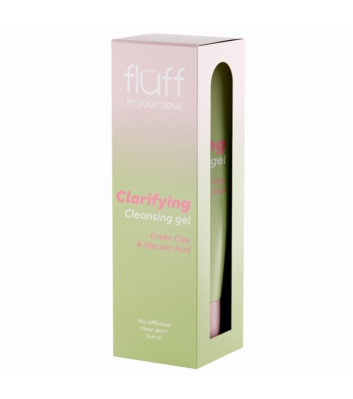 Fluff - *In Your Soul* - Gel de limpeza facial com argila verde e ácido glicólico Clarifying Gel