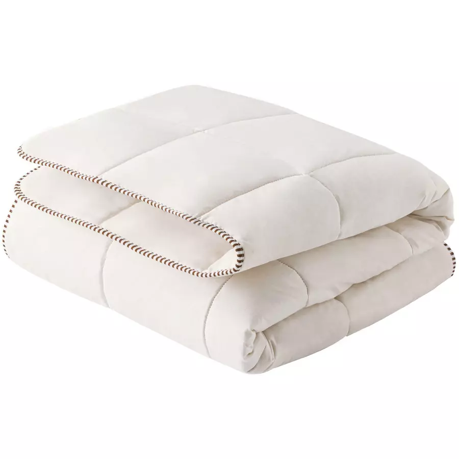 hibboux® Kopfkissen & Bettdecke Woozy Wool Set Ecru