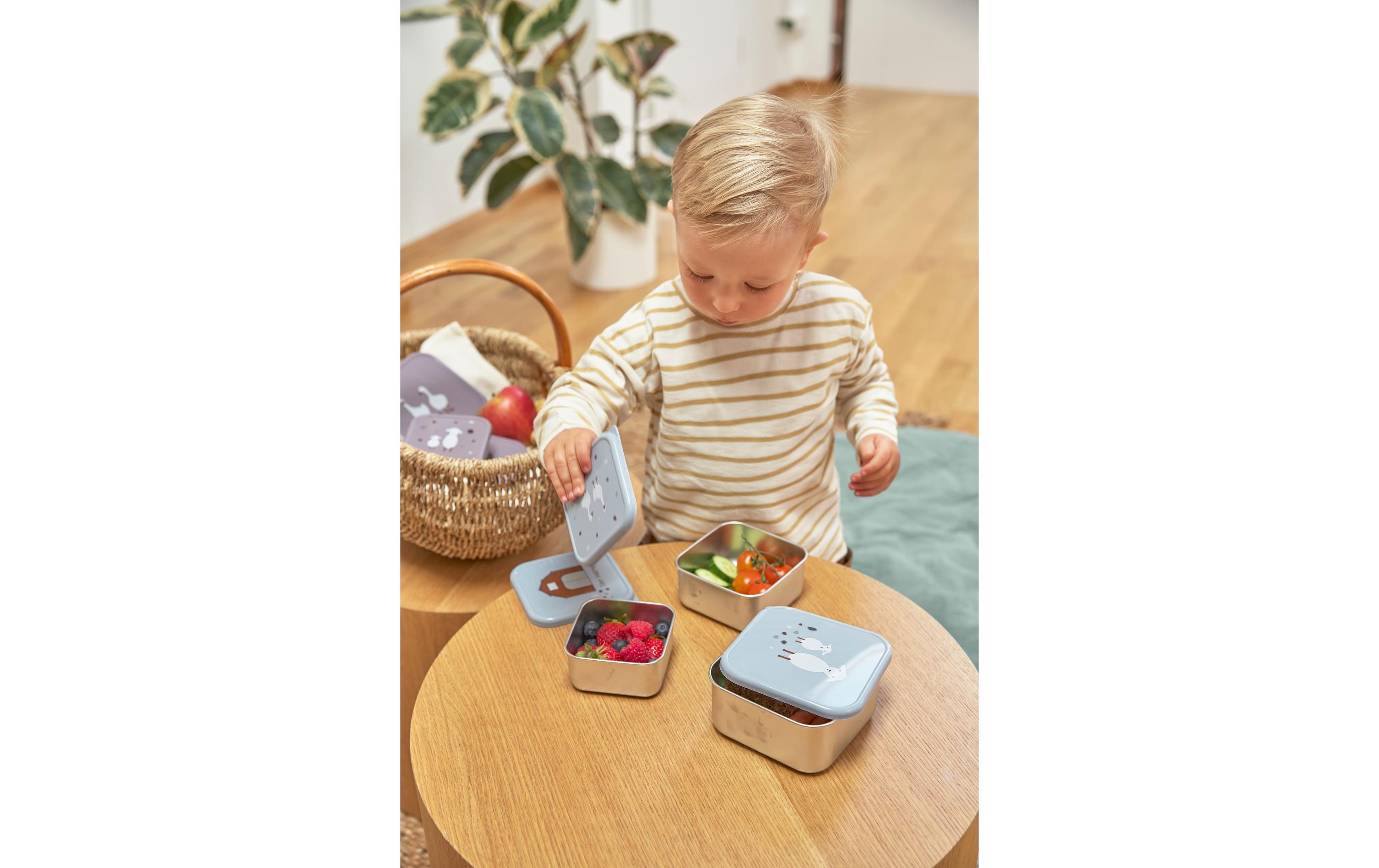 Lunchbox 3er Set Tiny Farmer Sheep/Goose BlueSnackboxen-Set