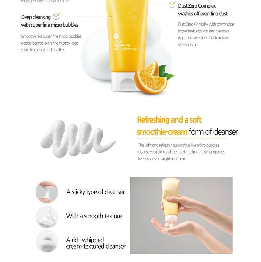 FRUDIA - Citrus Verhelderende Micro Reinigingsschuim