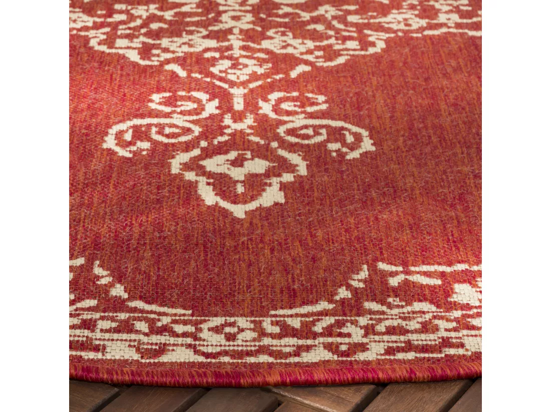 Tapis Red & Creme 91 X 152 cm - Tropea