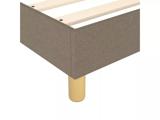 Sommier à lattes de lit Taupe 160x200 cm Tissu