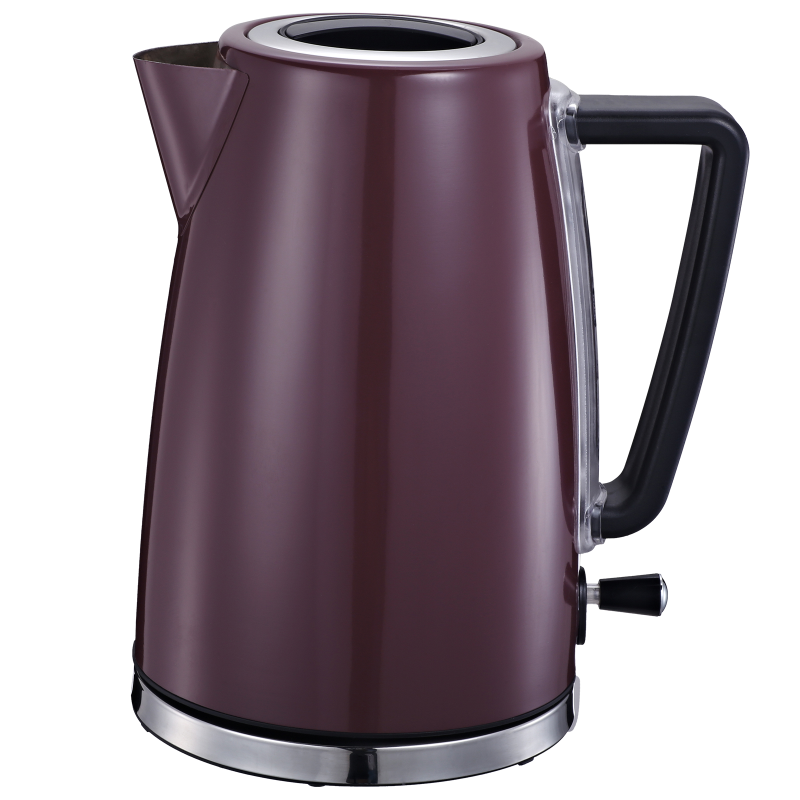 Wasserkocher - Edelstahl - rot - 1,7 Liter