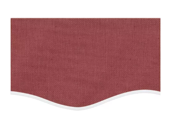 Tissu de remplacement de cantonnière d’auvent rayure bordeaux