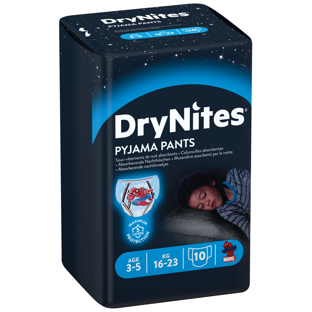 3x DryNites Absorberende Luierbroekjes Boy 3-5 jaar10 stuks